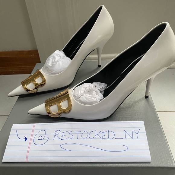Balenciaga BB Patent Leather Pumps size 38 - Picture 5 of 10